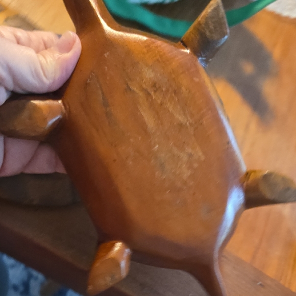 Handmade Wood Carved Trinket Box - Picture 3 of 6